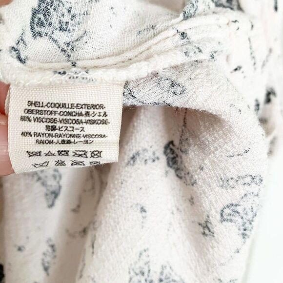 Free People Top Women’s White Black Look Through Keyhole Sleeveless Tank Small - Picture 7 of 11